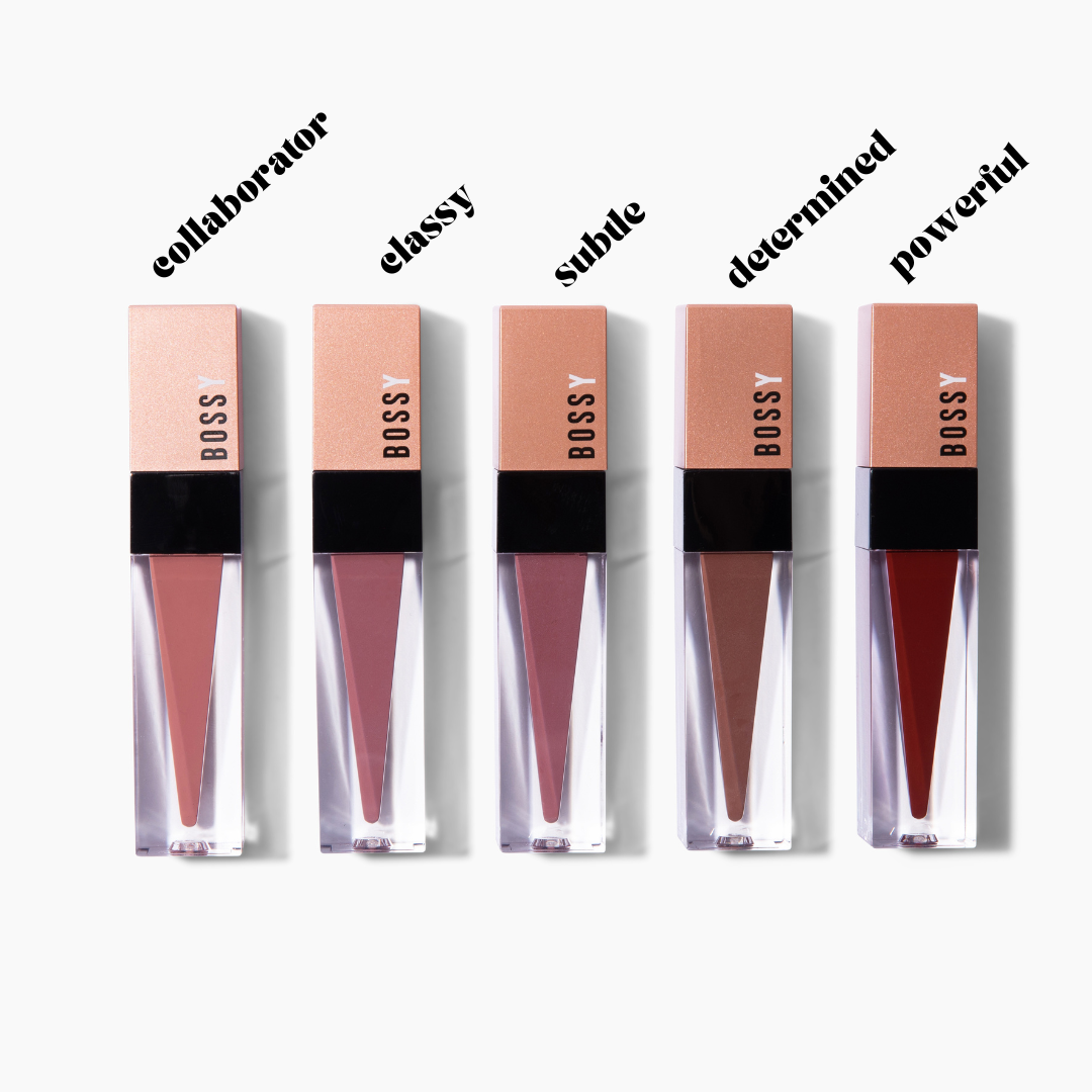 Oprah's Favorite Things 2023: THE WONDERFUL WORLD OF BOSSY WOMEN 5 LUXE LIQUID LIPSTICK SET