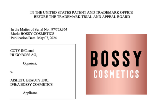 Bossy Cosmetics' global battle with HUGO BOSS and (now) COTY